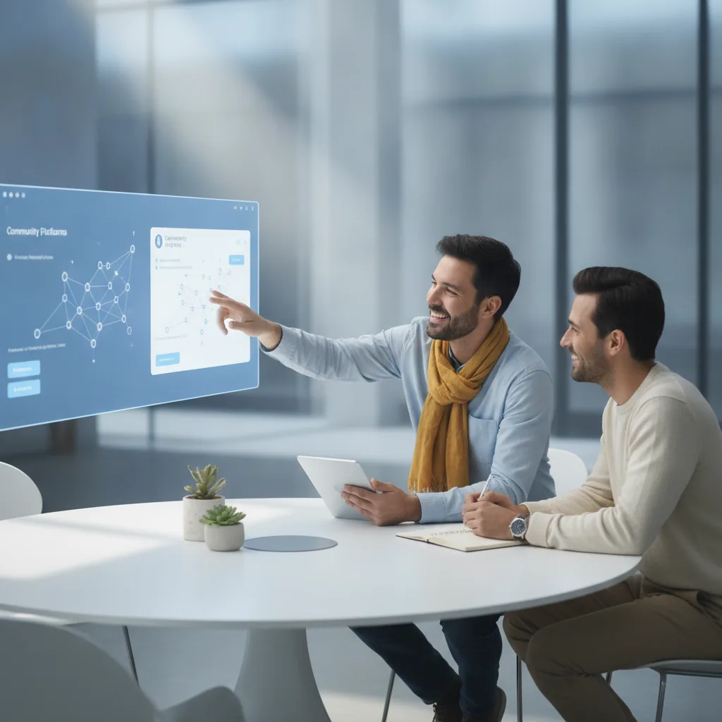 Modern human-centered SaaS aesthetic, welcoming and trustworthy mood,
